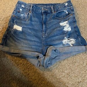 American Eagle mom jean shorts
